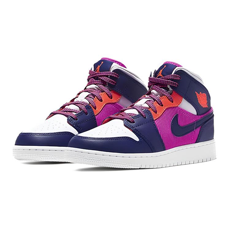 Jordan 1 Mid GS Fire Pink 555112-602