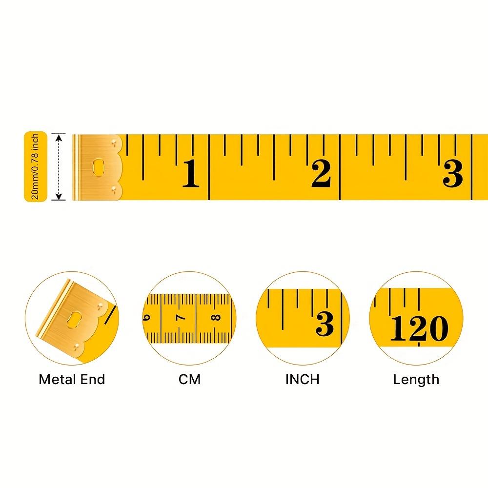 300cm Double Scale Flexible Tailor's Ruler Body Measuring Tape for Sewing, Fabric & Clothing, Dual Inch & Cm Scale, Tailoring Sewing Accessories