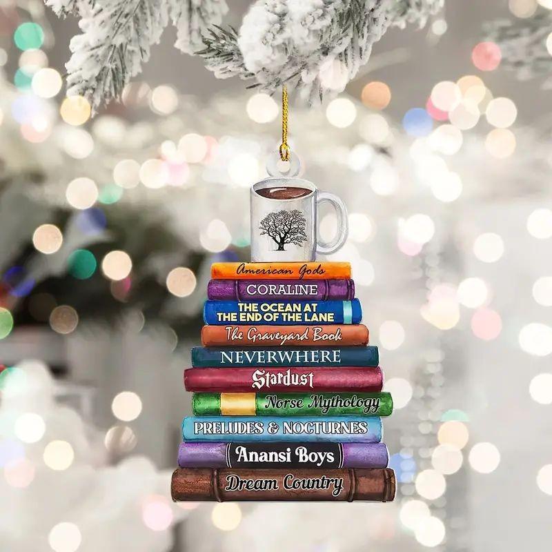 

Акриловые Разноцветные Подвесные Украшения для Рождественской Елки Очаровательные Автоаксессуары Интерьер 7