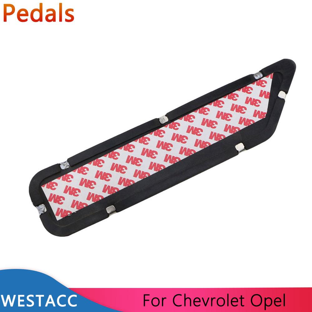 Stainless Steel Footrest Foot Rest Pedal Cover Dead Pedal Plate for Chevy Cruze Opel Mokka ASTRA J Insignia