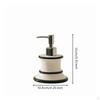 Ceramic Lotion Bottle WaistShaped Pump Glossy Porcelain Finish Soap L