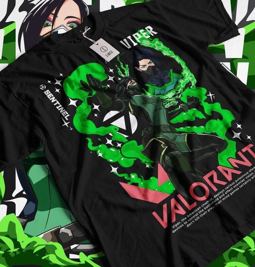 Viper Valorant Inspired Tee Unisex Shirt Valorant Tshirt Computer Game Shirt S