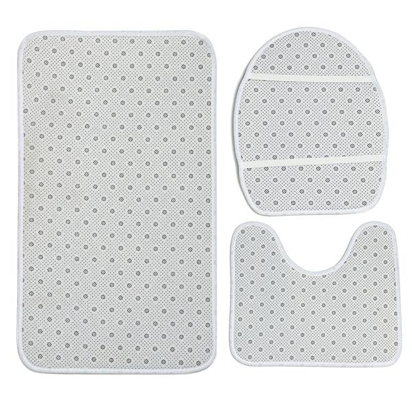 AZHM Set Tenda Doccia Con Delfini 4 Pezzi: Bagno A Tema Oceano Con Tappeto, Copriwater E Tappetino