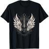 Guitar Wings Vintage Retro 80s Rock & Roll Music T-Shirt