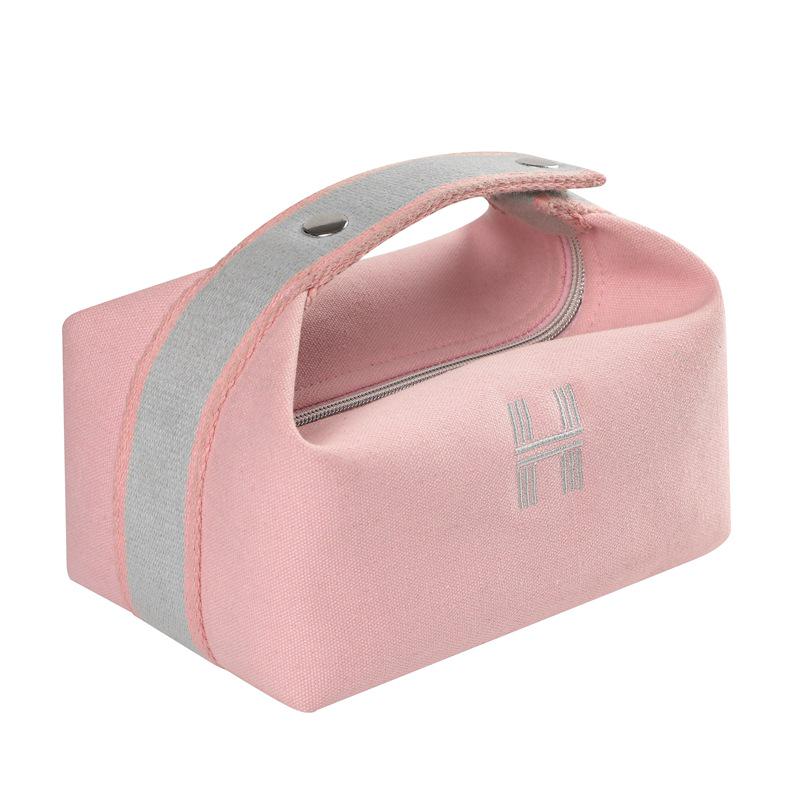 High-Quality Canvas Cosmetic Bag: Portable, Stylish, Spacious Toiletry Storage for Women