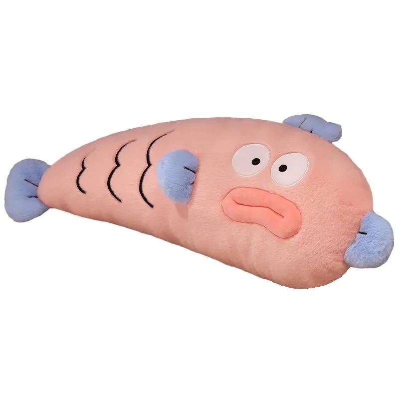 Hangyodon Pillow Cartoon Anime Character Accessories Soothing Doll Pillow Home Children Plush Doll Kawaii Gift