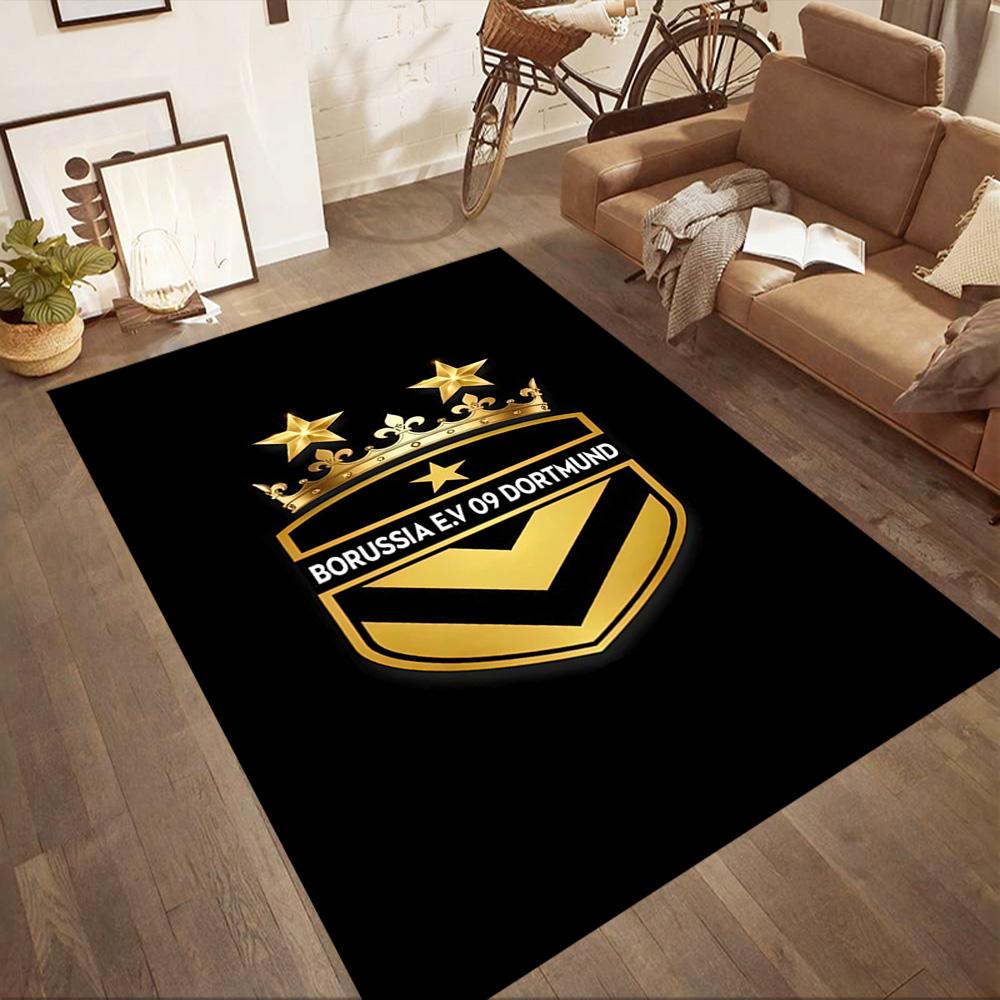 Borussia Dortmund Floor Mat Design For Living Rooms Kitchen Game Room Dining Room Antislip Rug Office Home Decor Birthdaychristmas Gift