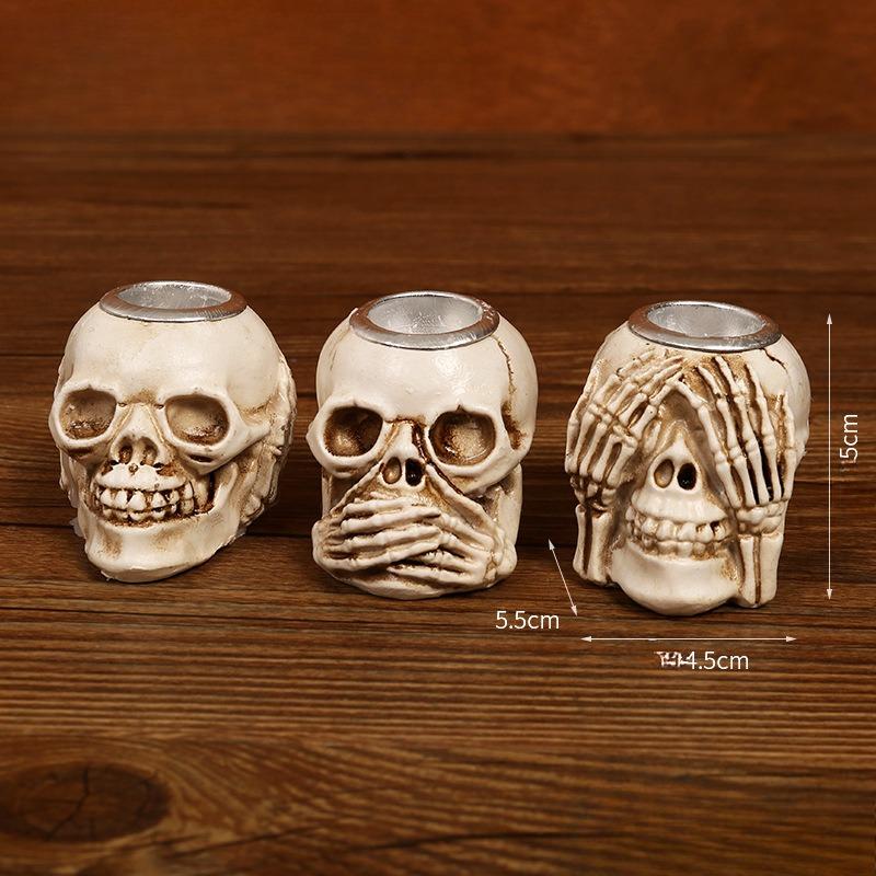 Skull Resin Ornament Skull Ghost Festival Desktop Entrance Decoration Gift Ornament