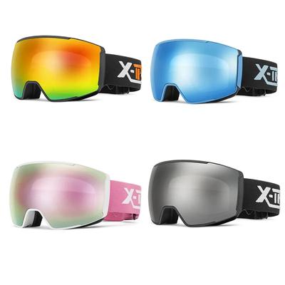 Aktualisierte Sport Snowboard Brille Nebelresistent Riemen Magnetische Linse Ski Snowboard Brille