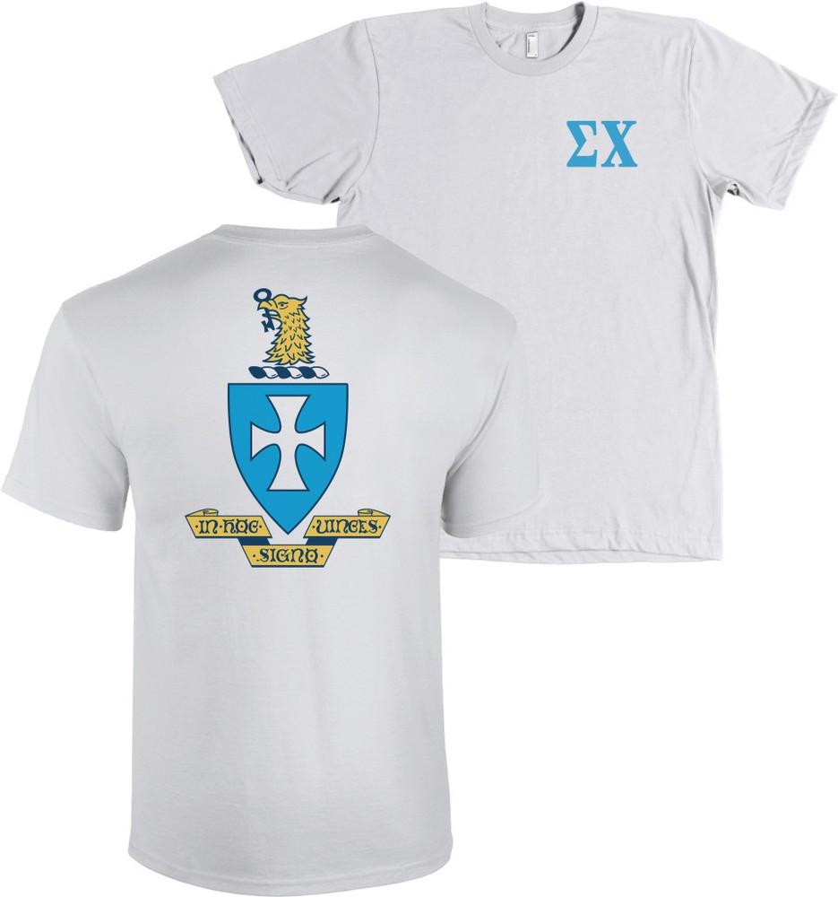 Sigma Chi Fraternity Bella Canvas Shirt Sig Chi Coat of Arms - NEW Unisex T-Shirt M 1990₽