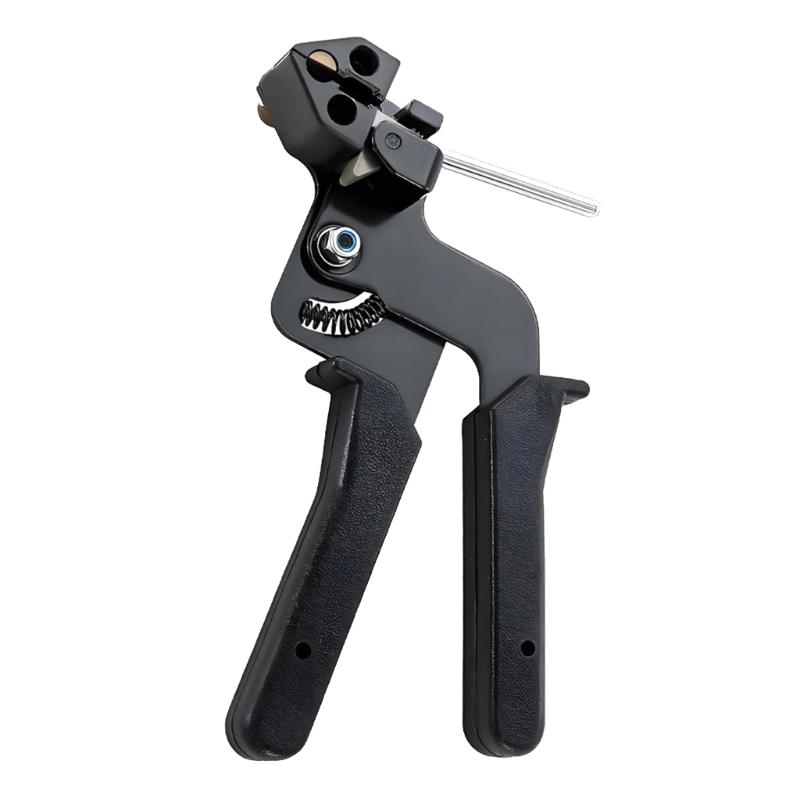 

Portable Cable Tie Adjustable Tension Tie Plier Fastening & Cutting Tool Suitable for Secure Construction, Firm Locking 1