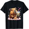 Capybara Kawaii Anime Drinking Bubble Tea T-Shirt