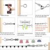 2MM Garden Steel Cable for Climbing Plants, 50 Meters Heavy-Duty 304 Stainless Steel Wire Rope Kit, with M5 Tension Bolt Wire Tensioner