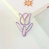 10PC Tulip Paper Clips Kawaii Notebook Planner Bookmarks Korean Stationery Tickets Photo Clips Office Supplies Bookmark Folder