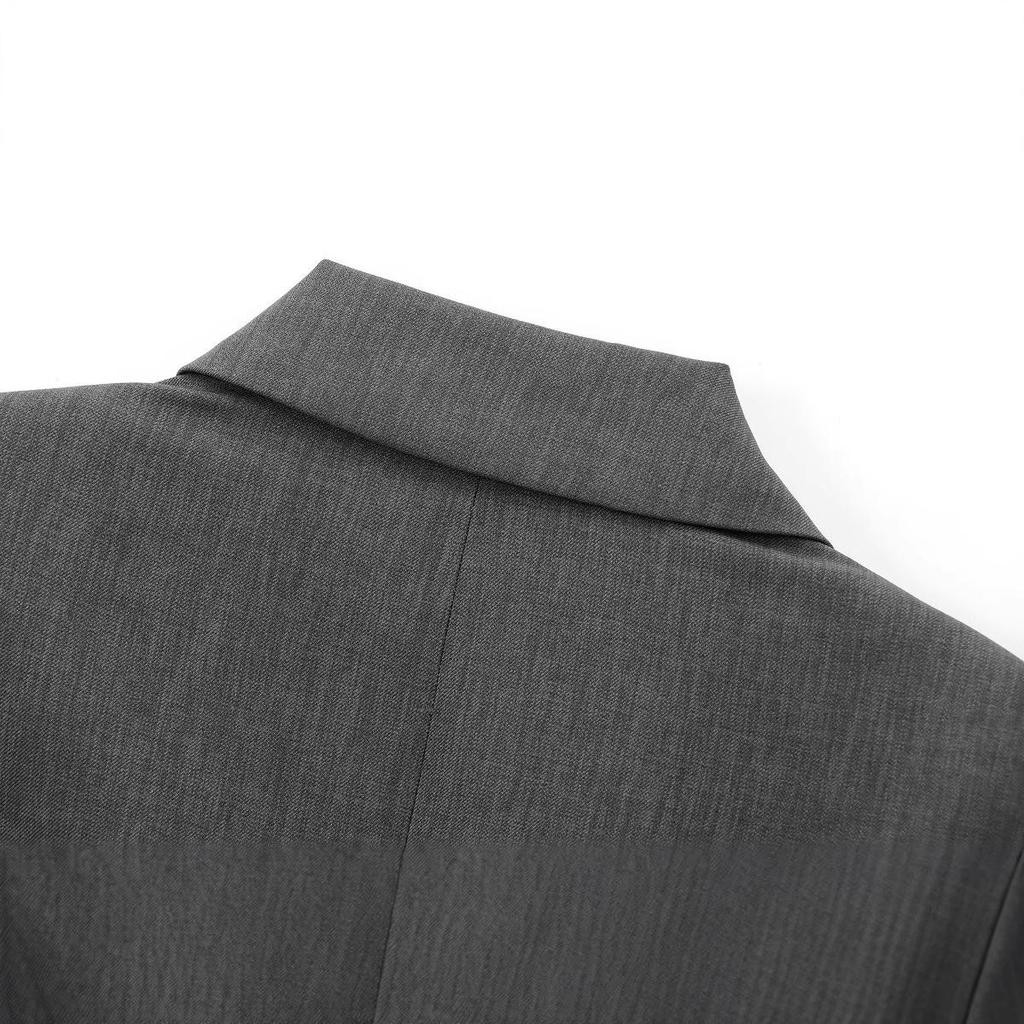 Autumn 2024 Women's European & American Style Slim Fit Padded Shoulder Suit Jacket