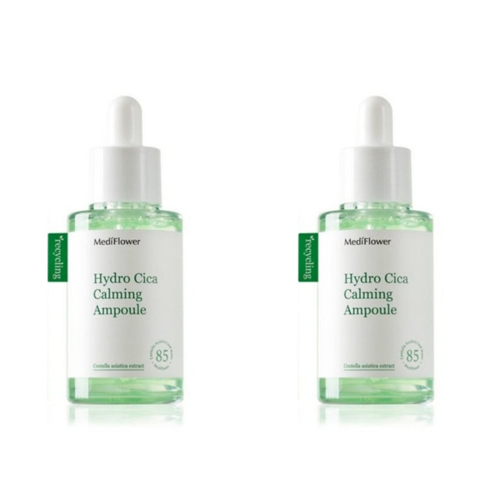 Medi Flower Hydro Cica Calming Ampoule 50ml*1Pc/2Pcs/3Pcs/4Pcs
