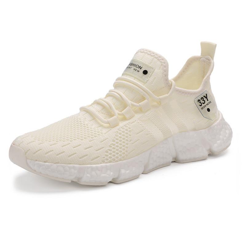 Plus Size Shoes Seventeen Color Couple Popcorn Bottom Men's Shoes Breathable Mesh Peplum Casual Flyweave Sneakers