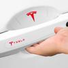 Car Sticker 2025 New Tesla 4/8Pcs Car Door Handle Guard Sticker Door Bowl Badge Auto Accessories For Tesla Model 3 Y S X 2017-20