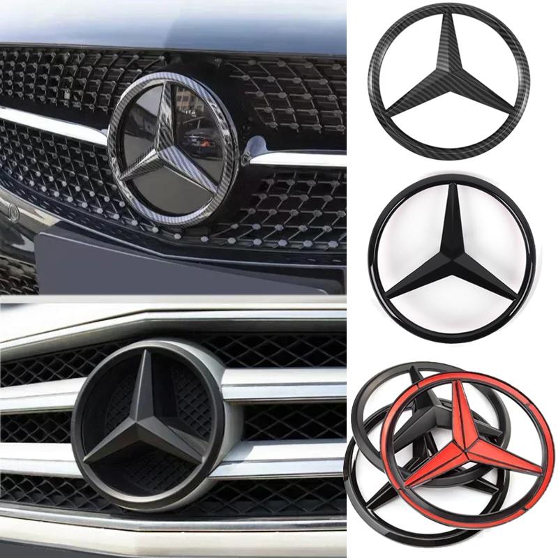 WVQ5 18.8cm Emblem for Mercedes Benz W205 W210 W204 W211 W212 W213 C E Class GLA GLK GLC GLE Car Front Grille Cover Badge Accessories