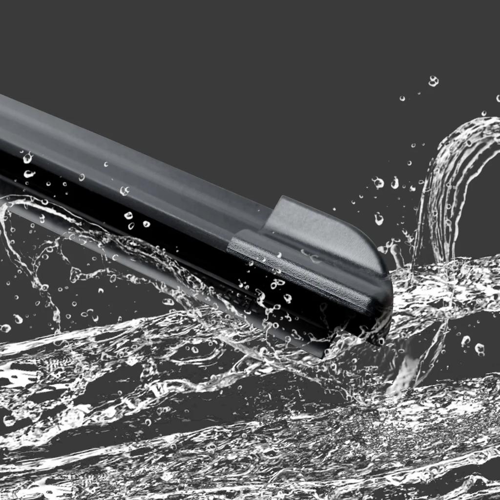 Universal U-Type Soft Rubber Frameless Wiper Blades for Car Windshields | 14''-26'' Sizes Available