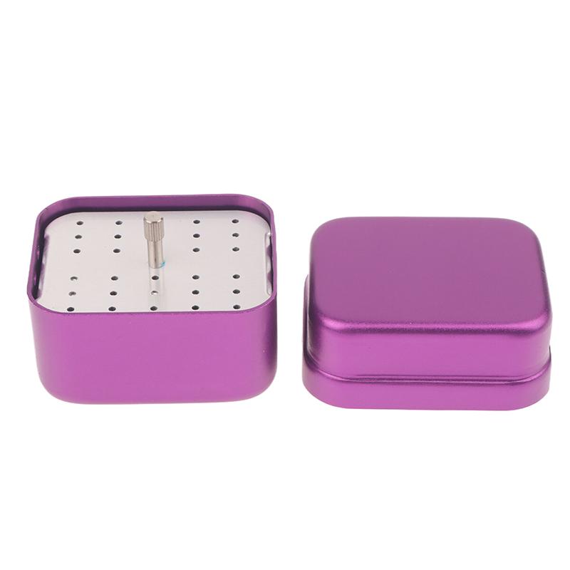 30 отверстий алюминиевый стоматологический дезинфекционный бокс автоклав стерилизатор держатель файлов с отверстиями для стоматологической чистящей подставки автоклав фиолетовый