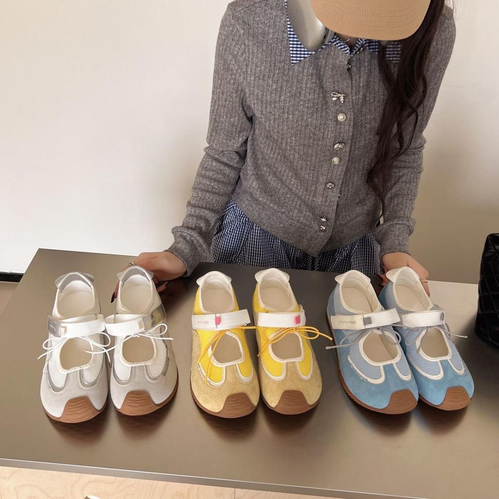 Ugly Cute Mesh Casual Shoes Summer New Mary Jane Shoes Fashionable Versatile Hollow Ballet Shoes