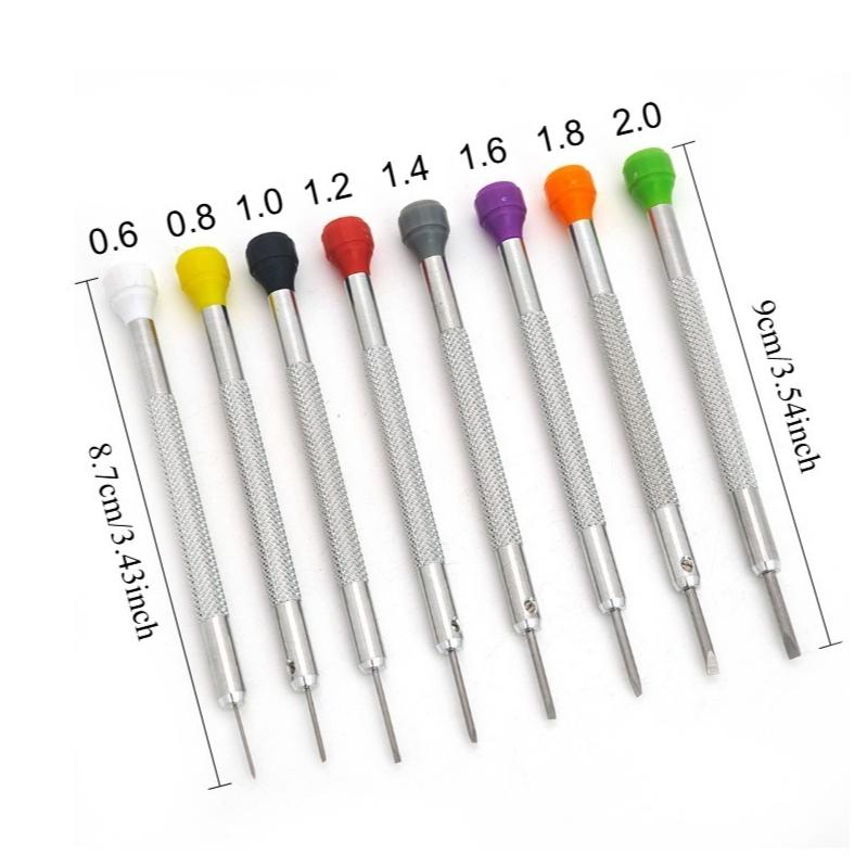 Xiaomi 8pcs Watch Flat Small Screwdriver Set For Watch Repair Maintanance Precision Watchmaker Screwdriver Professional Watches Tools