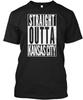 Straight Outta Kansas City Missouri Funny Novelty T Shirt Made In USA S To 5XL