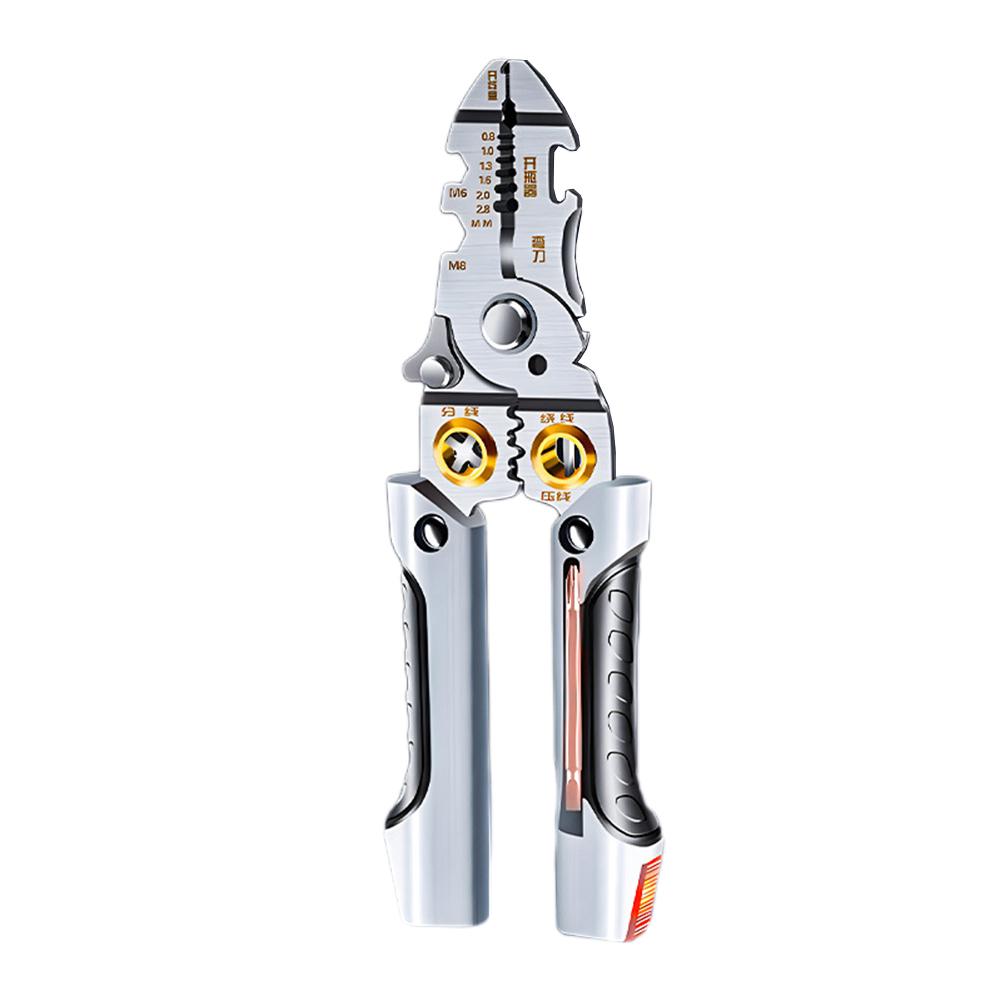 

Multifunctional Wire Stripper and Crimper Tool for Cutting Stripping and Slicing Cables in Electrical Applications China Mainland