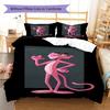 Pink Panther Muster Bettwäsche, Steppbett Set Bettbezug Kissenbezug Zuhause Geburtstagsgeschenk (1 Bettbezug + 2 Kissenbezüge, ohne Füllung)