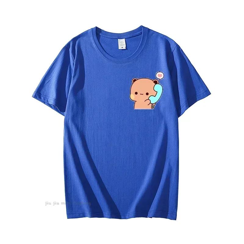 Dudu volá svému Bubu Tričko Ženy Muži Pár Vtipná trička Roztomilý Panda Medvěd bavlněná trička Léto Pánské T Oblečení