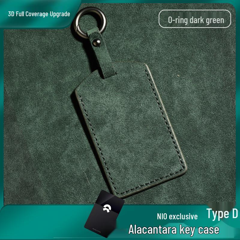 Nio Schlüsselhülle: Kompatibel mit ET5, ET7, ES6, ES7, ES8, EC6 - Nubuk Auto Schlüsselhülle mit Schnalle
