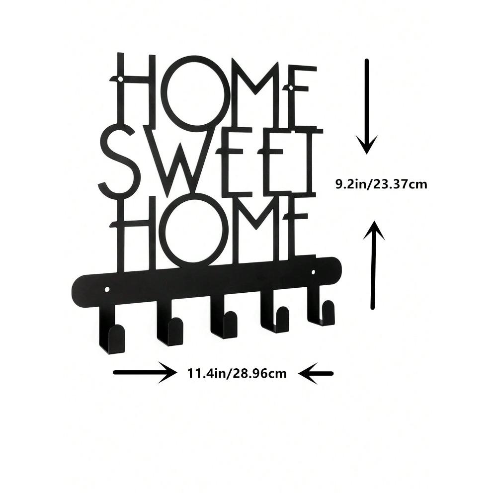 **Wrought Iron Decorative Key Holder Hook for Wall 1 Piece**