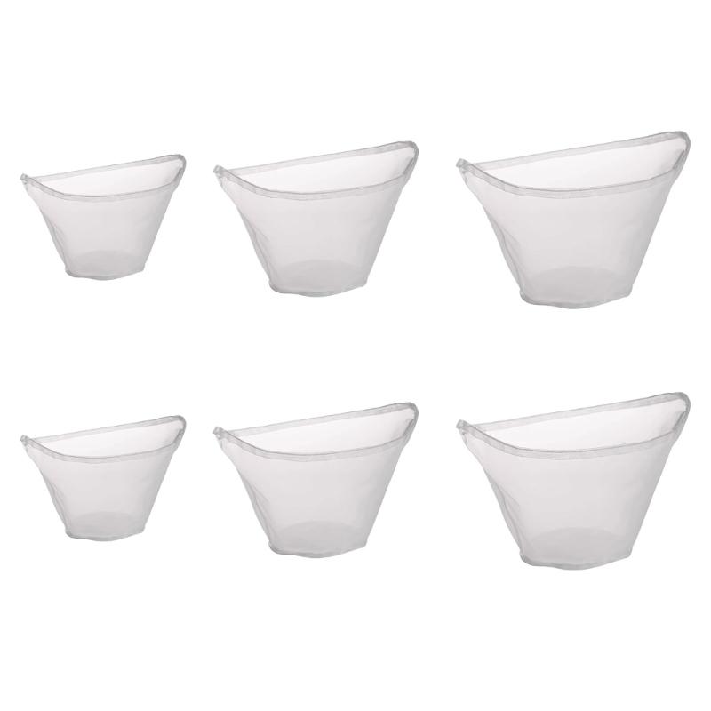 

Pack of 6 Fine Meshes Nylon Strainer Bags Ensuring Virgin Liquid Filtration for Cooking Juice Making and Brewing in Homes Environment 1