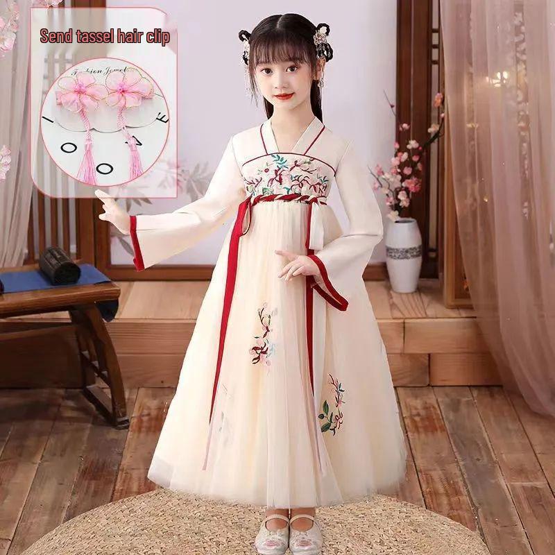 Girls  Chinese Hanfu Fairy Dress – Ancient Style for All Seasons 100