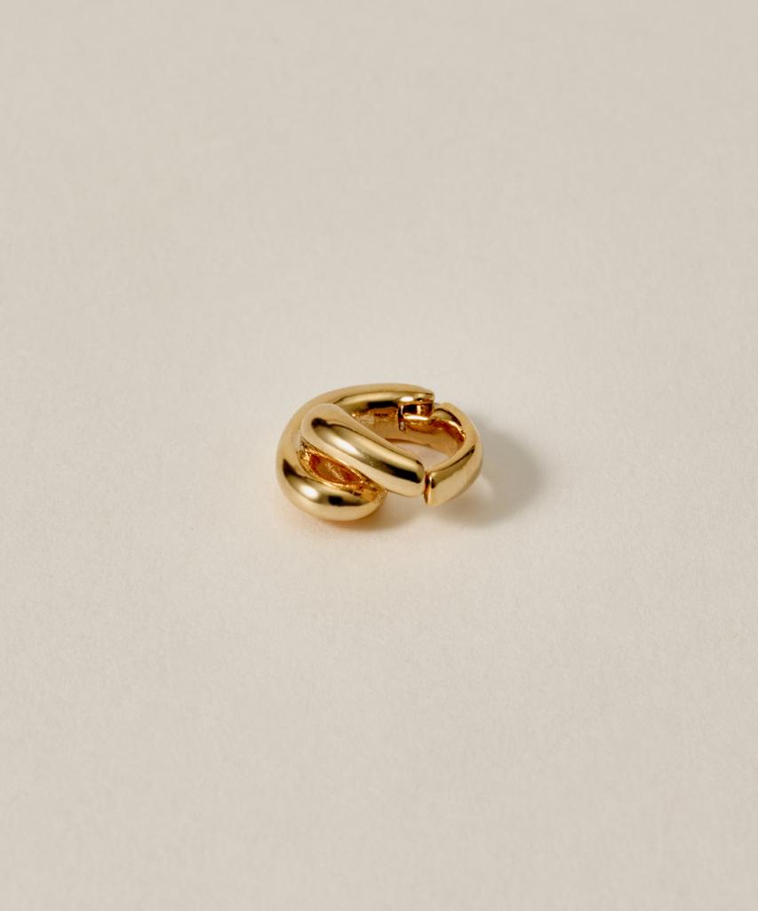 Novice Tokyo Spiral Open Hoop Ear Cuff / Gold
