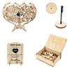 Romantics Wooden Wedding Guest Book With Heart Picture Frame For Bridals Shower And Anniversary Celebration