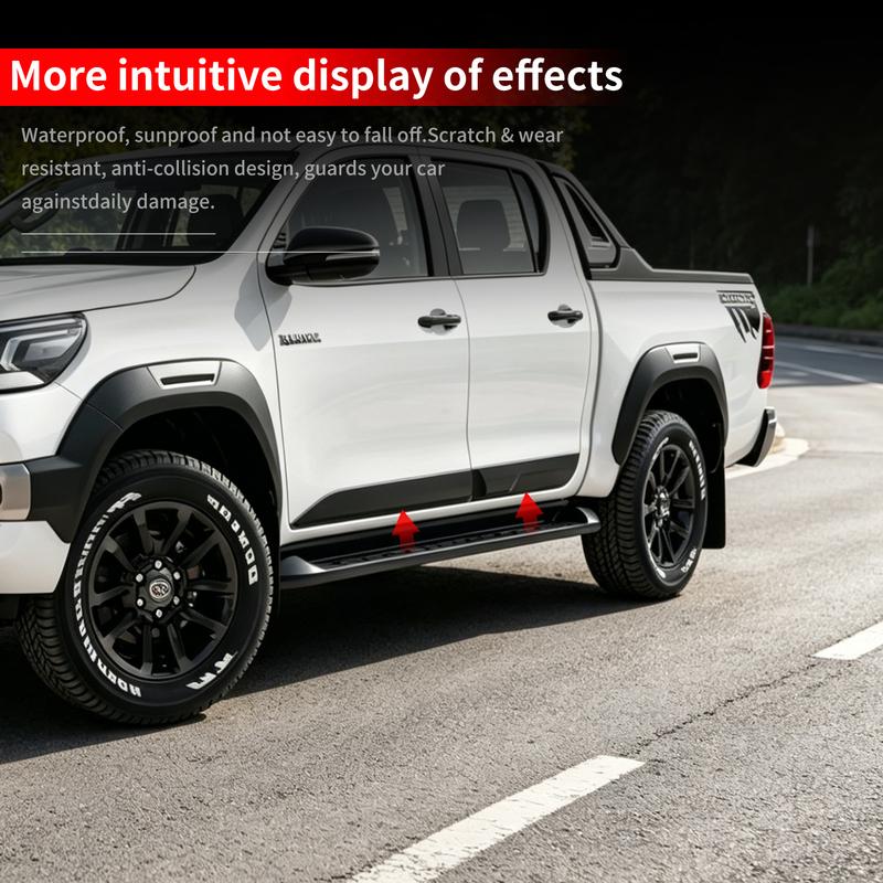 For 2016-2025 Toyota Hilux Car Door Anti-Collision Exterior Decoration Upgrade and Modification Accessories
