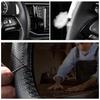 Hand-stitched Black Artificial Leather Car Steering Wheel Cover For Skoda Octavia 2009-2013 Citigo 2011-2012 Roomster Fabia
