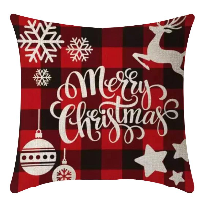 New Christmas Pillowcases Christmas Sofa Living Room Pillowcases Pillowcase Combination Pillowcases