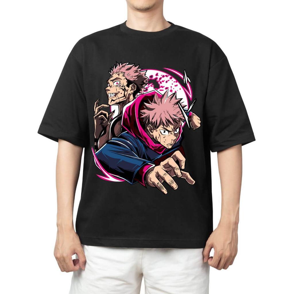 Jujutsu Kaisen Satoru Gojo Hollow Purple Technique Anime Print T Shirt Men 2026 Summer Casual Streetwear Oversized Cotton Tees