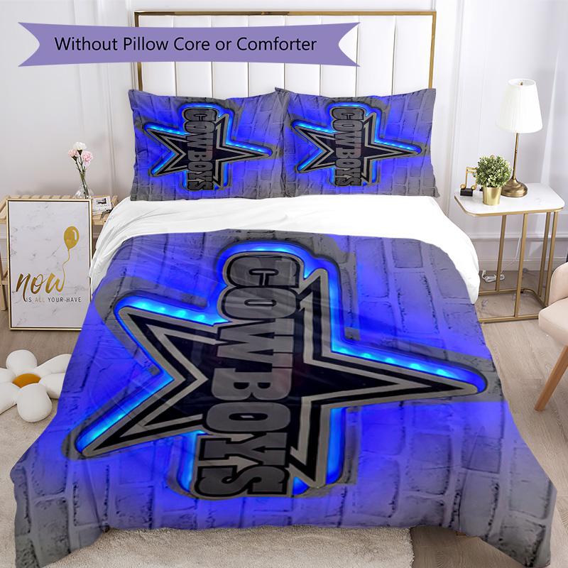 Dallas Bedding Set Breathable Duvet Cover with Pillowcases Decorative Bed Linen for Bedroom Home Decoration Birthday Gift