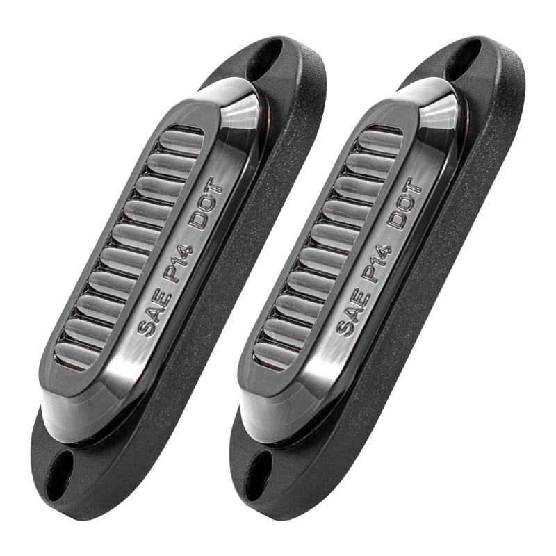 LKW Anhänger Seitenmarkierungsleuchte 2LED Linsentechnologie 12V-24V Weite Eingangsspannungen Wetterfest Straßenverkehrssichtbarkeitsverbesserer