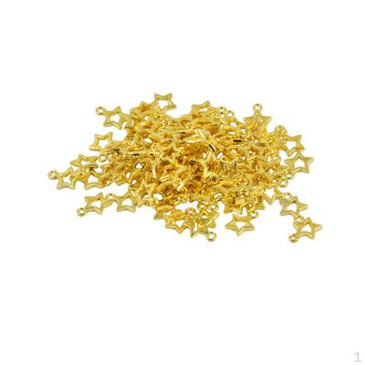 100 Pcs Alloy Star Cute Charms Pendants, The Bracelet Necklace
