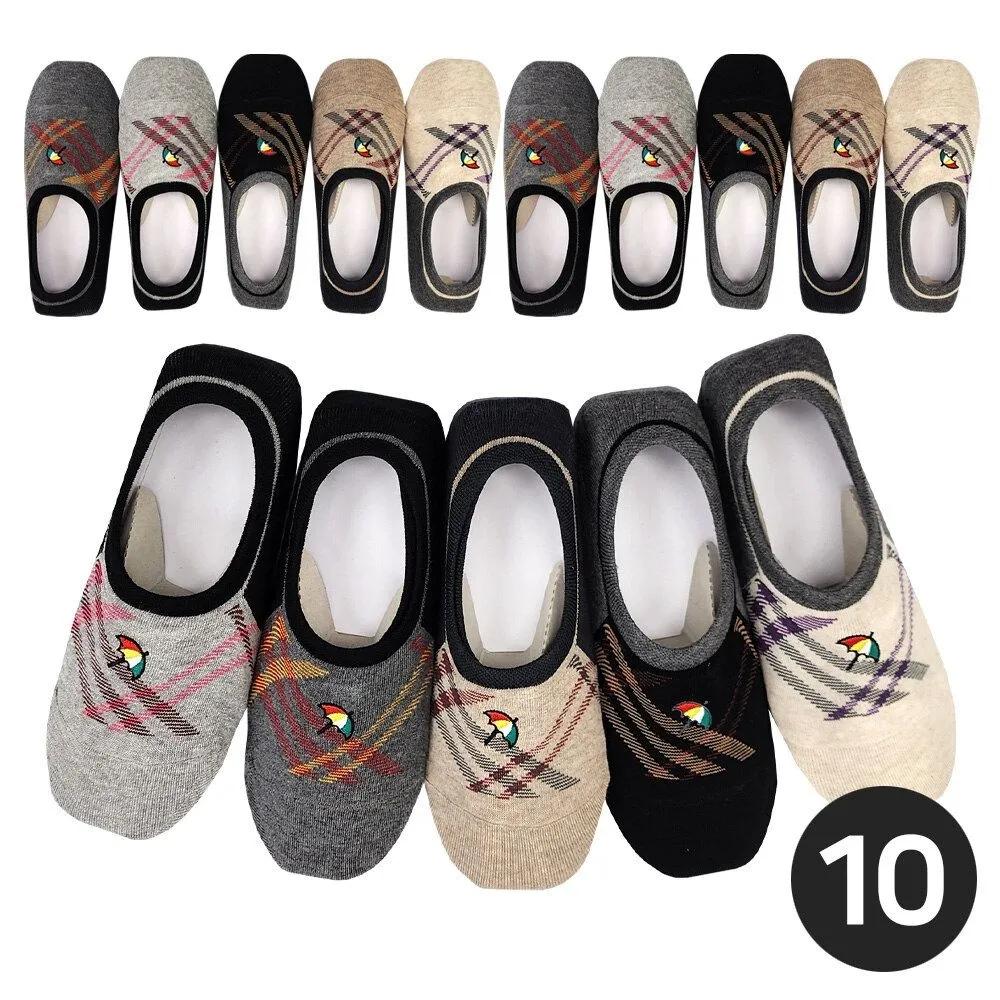 Arnold Palmer Women's Non-Slip Non-Slip Mom's Footies 10 Pairs Autumn Made In Korea
