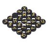 Witchcraft Rune Stones Crystal Rune Stone Set Virgin Letters Script Decorative Glossy Versatile Exquisite for Divination