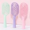 Ausgehöhlte atmungsaktive Haarbürste, Lockenstylingbürste, geeignet für Peeling und nasses Haar, geeignet für alle Haartypen