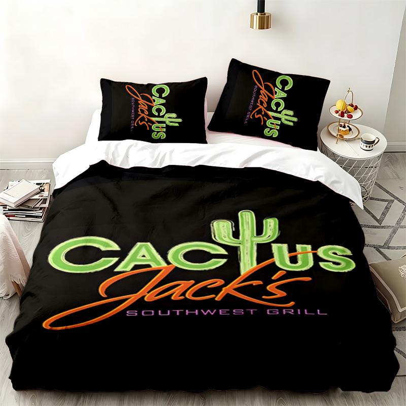 Cactus Jack 3pc set Perfect for bedroom use Comfortable bedding set includes a duvet cover and two pillowcases Ideal birthday or Christmas gift