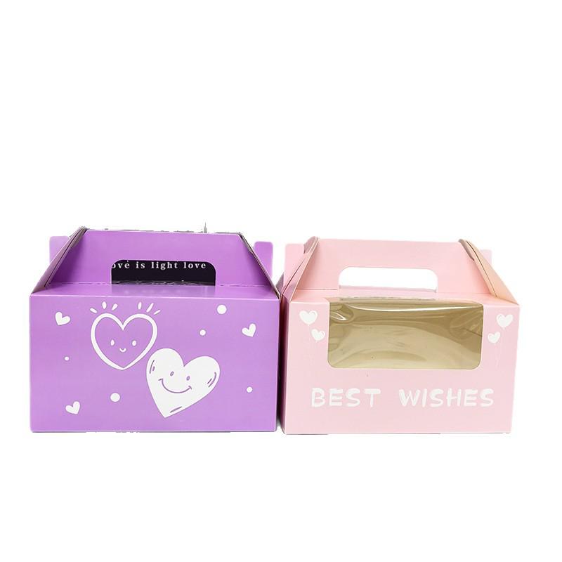 Cupcake & Muffin Box with Transparent Window for Desserts