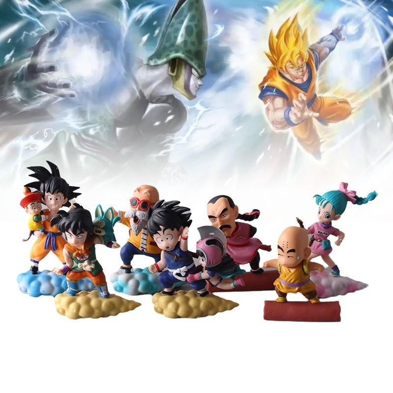 Dragon 7pcs Ball Character Pvc Toy Model Desktop Decoration Child Gift Christmas